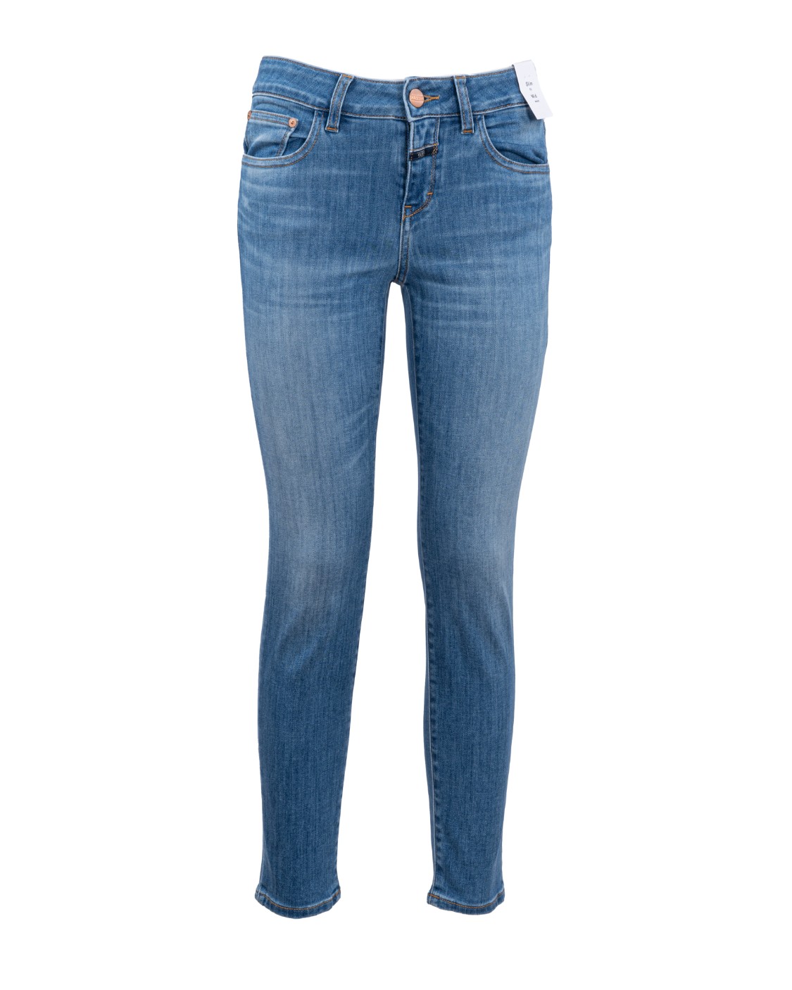 shop CLOSED Saldi Jeans: Closed jeans cinque tasche skinny.
Vita regolare con passanti.
Chiusura con bottone e zip.
Modello cinque tasche.
Vestibilità slim.
Composizione: 97% cotone biologico 3% elastan.
Made in Italy.. C91833 08K 39-MBL number 7742230